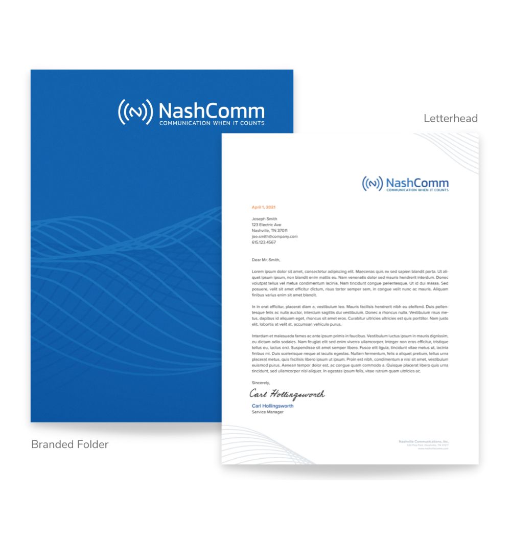 NashComm stationery