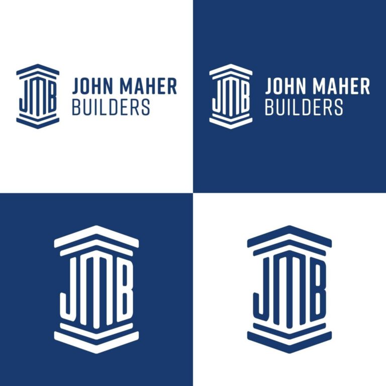 JMB logo and mark in different color variations